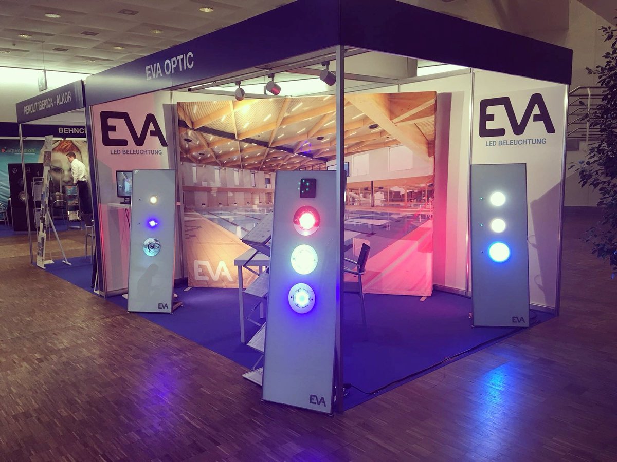 EVAoptic's tweet photo. Ready for take off! Today you can visit our lighting advisors Allard de Graaf and Jan van Loon at the Infotagung of Aqua Solar in the Messe of Basel! #evaoptic #evaledlighting #evaontour #ledlighting #poollighting #underwaterlighting https://t.co/LJnqEUMFA9