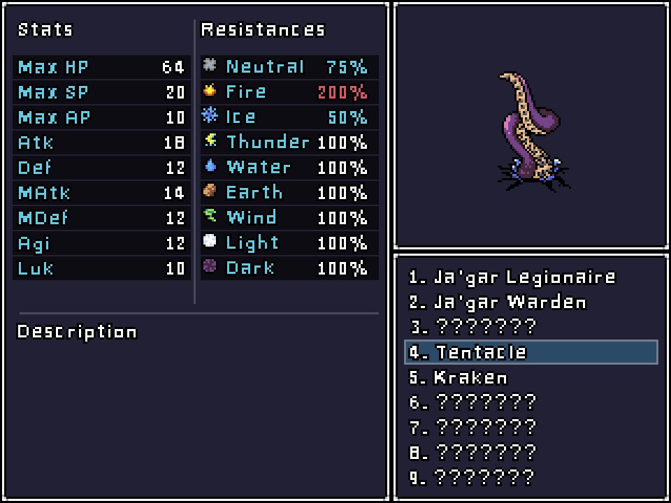 gamekrazzy's tweet photo. Stats are subject to change, however I do think this log is looking quite nice... :D now to get some sleep.
#indiedev #devgame #gamedev #indiegame #rpgmakermv #rpgmaker #rpg #mv #pixelart #sleep #tagaiagame #enemy https://t.co/TUYYD9XEvX