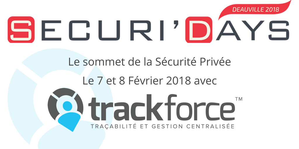 TrackforceFR's tweet photo. Trackforce sera l'un des partenaires des #SecuriDays de Deauville le 7 et 8 Février 2018 aux côtés de 100 acteurs majeurs de la #Sécurité / #Sûreté - Au programme : rencontres, conférences et discussions pour bâtir la sécurité de demain
https://t.co/H6vFwV6WjY https://t.co/ahCuEOBLkU