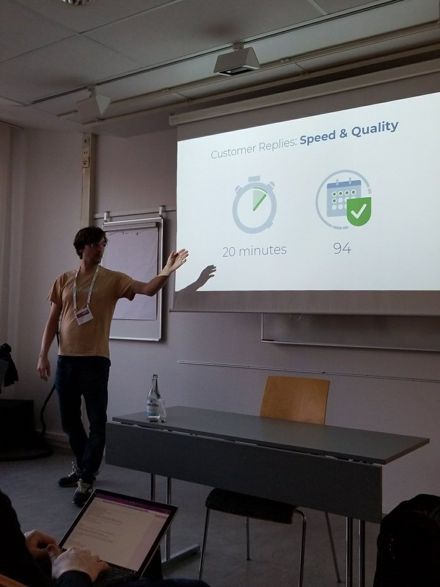 UlrikeGretzel's tweet photo. Combining humans and machine learning to achieve quality and speed in language translation. #unbabel #ENTER2018 https://t.co/gRsnuvhmkv