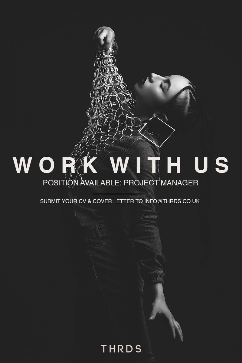 Exciting new Position Available: Project Manager (project based). Please submit you cv and details of interest to info@THRDS.co.uk. Recommendations are welcome.