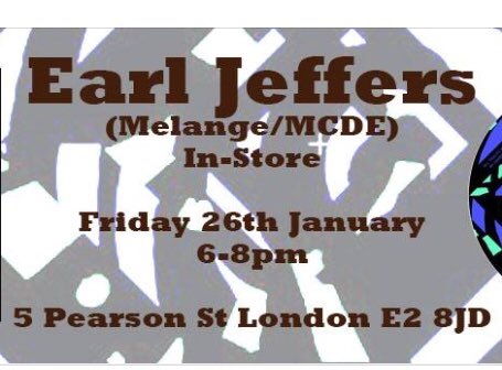 LoveVinylLondon's tweet photo. Tonight in the shop we have @earljeffers83 in the shop between 6-8pm celebrating his new release with @akiwudon on @motorcitydrum essential tunes https://t.co/gfwZsNK8pC