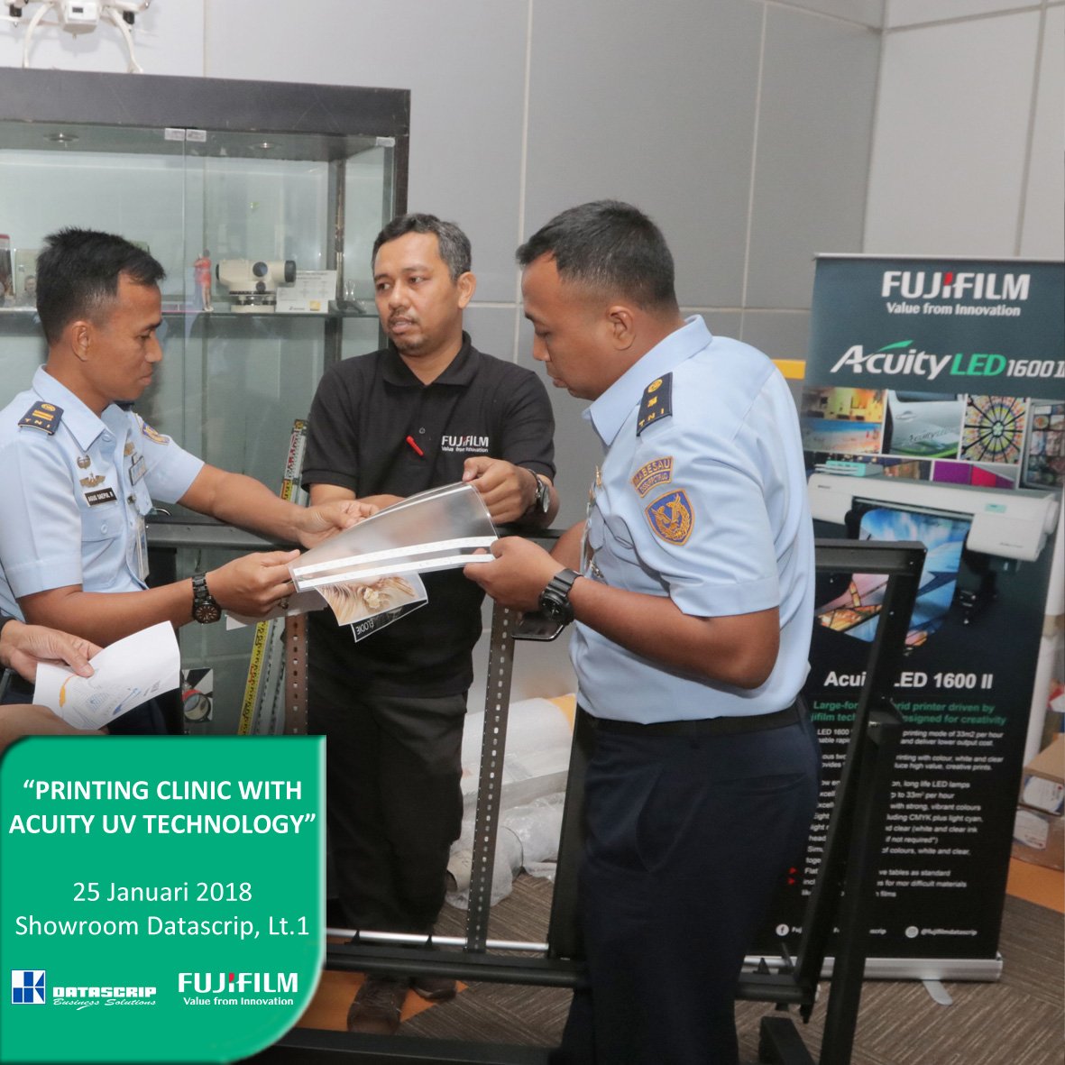 FujifilmDTS's tweet photo. Terima kasih kepada seluruh pengunjung acara "Printing Clinic With Acuity UV Technology", 25 Januari 2018.
Semoga dapat memberikan inovasi untuk usaha pencetakan &amp; pekerjaan Anda.
#UVprinter #datascrip #fujifilm #creative #industrikreatif https://t.co/UsWJIk7eQK