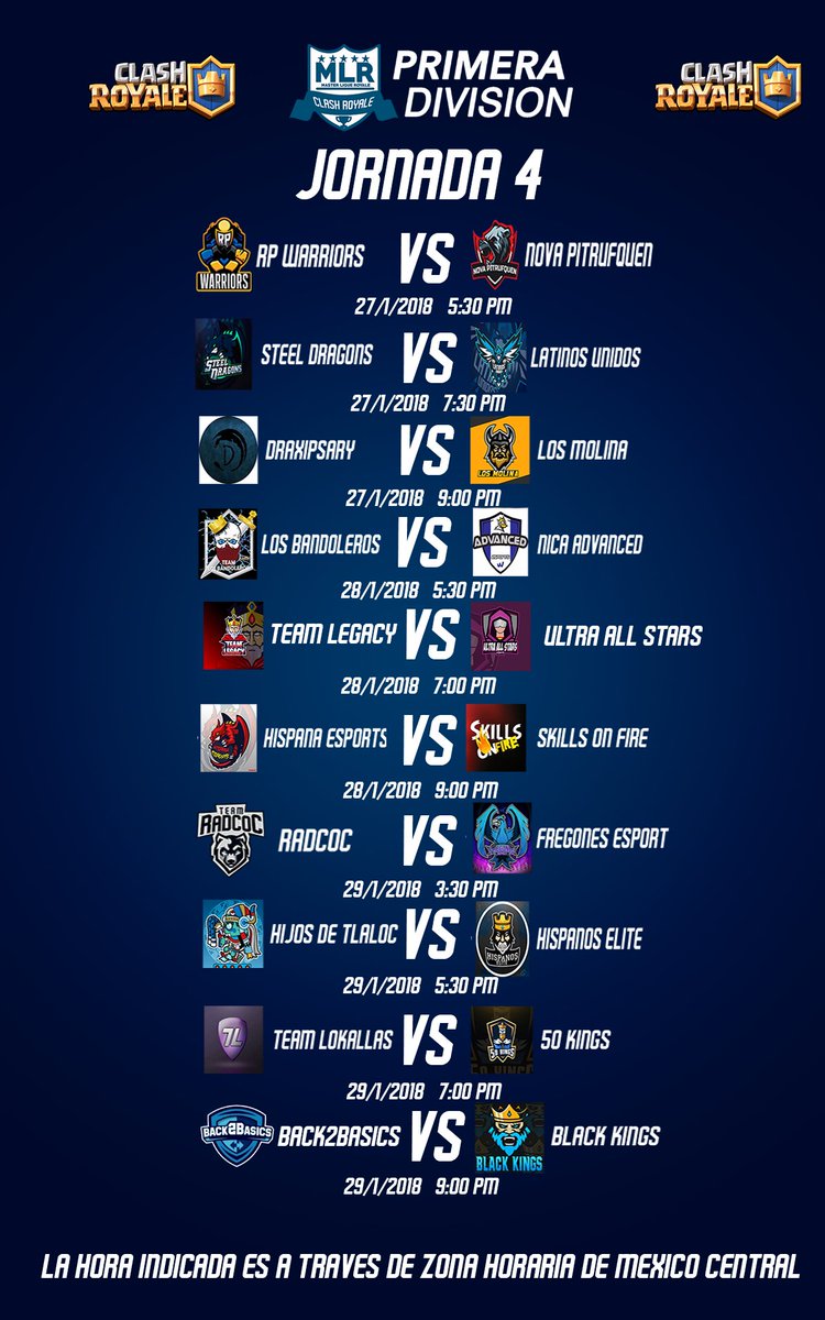 Jornada 4 de la MLR Primera Division #ClashRoyale #MLR