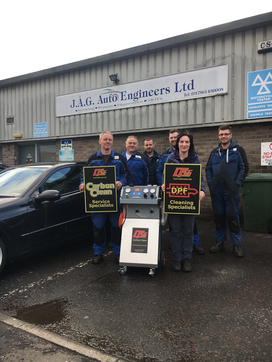 Tec4NorthWest's tweet photo. #tec4 welcomes John, Kathy and the team from JAG Auto Engineers #Stirling #Scotland to the #carbonclean #DPF cleaning revolution. https://t.co/W6geh3cstN