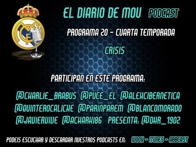 Charlie_Brabus's tweet photo. Pod @eldiariodemou #EDDM
Ante tal debacle, elenco🔝
Soluciones no sé pero nos quedamos muy a gusto...
@Puce_El
@acharki86
@Javiervive
@blancomorado
@alexcibernetica
@parinparem
@QuinteroCaliche
Y servidor
A los mandos “The pater” @dhr_1902
#must
#alplay
https://t.co/XT7Pq5utHh https://t.co/W6iNO05Re4