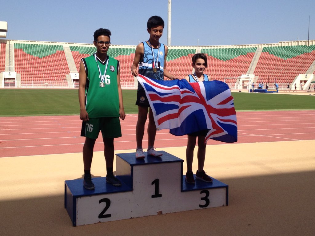KESPE2's tweet photo. Silver medal for Nasser Alali in the BSME under 13’s triple jump competition! #GoNasser #GoKes #BSME #BritishSchoolsOfTheMiddleEast #Under13 #athletics @KES_Today https://t.co/XefncKVdE8