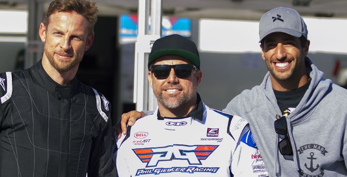 .<a href="/F1/">Formula 1</a> stars <a href="/danielricciardo/">Daniel Ricciardo</a> and <a href="/JensonButton/">Jenson Button</a> at PGR kick-off event - birelart.com/news/formula-1…