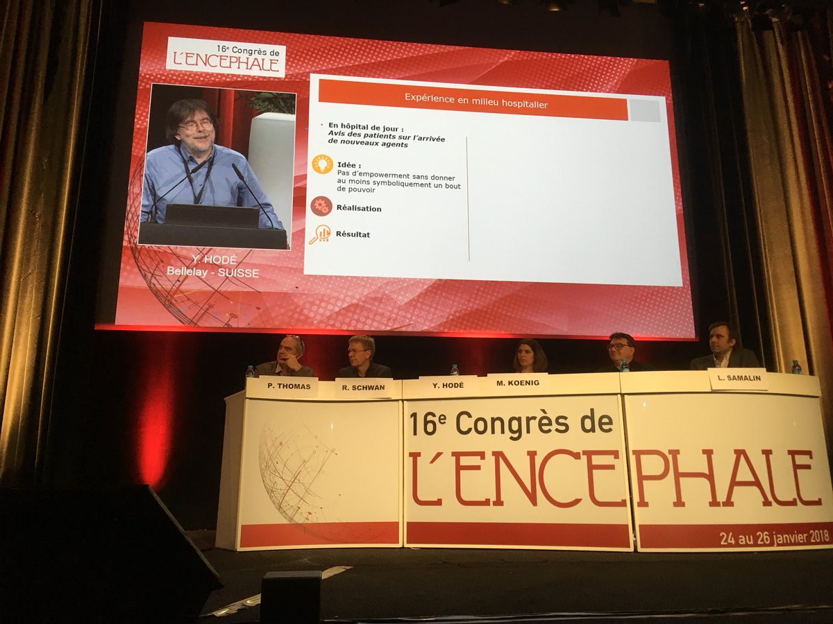 Faire bouger la psychiatrie autour, pour ET AVEC les patients @JanssenFRA #encephale2018