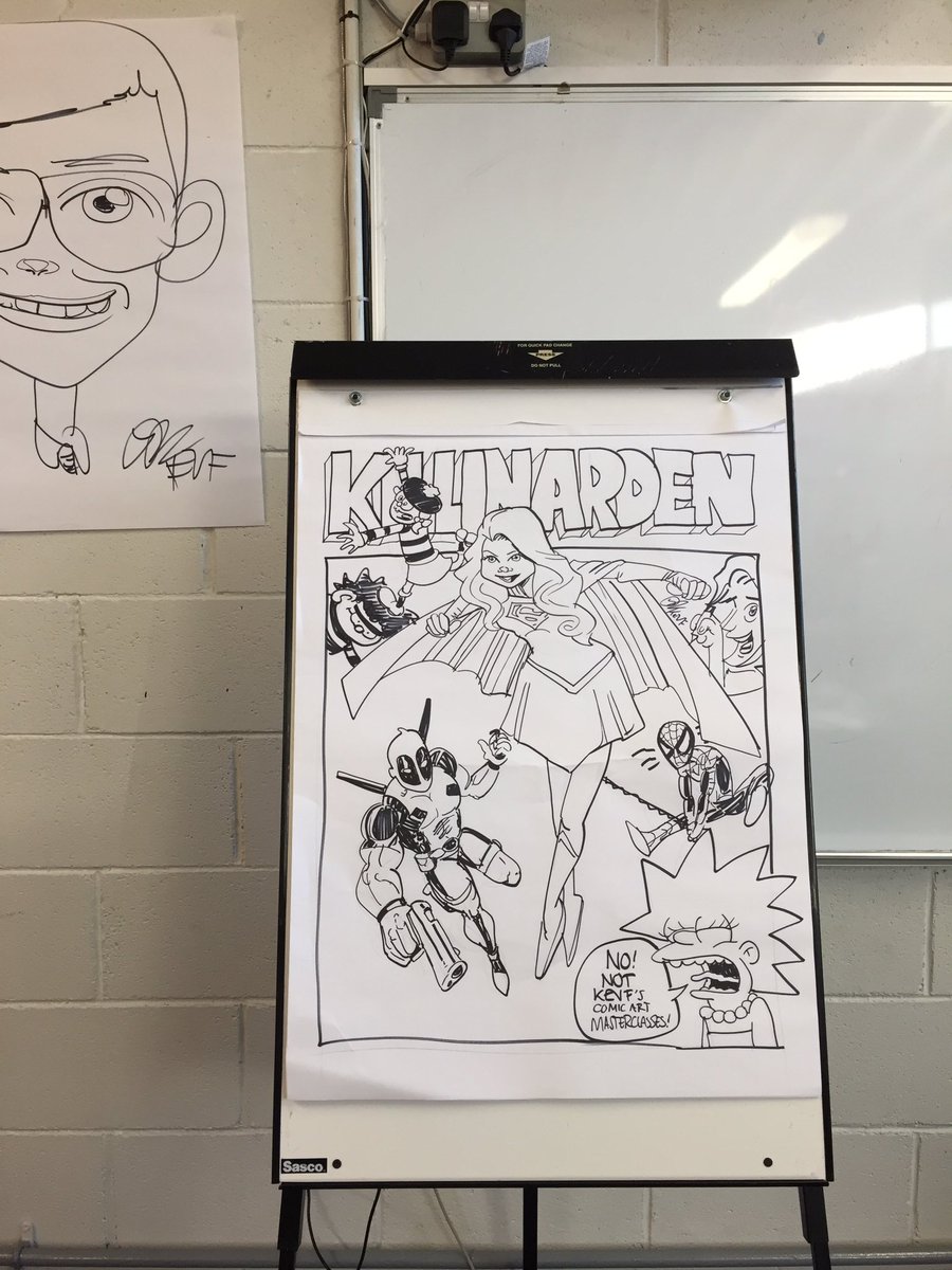 Having fun doing our TY comic with <a href="/KevFComicArtist/">Kev F Comic Artist</a> and <a href="/killinardenlib/">JCSP Library KCS 🏳️‍🌈📚 🍉</a>  @tyyearireland