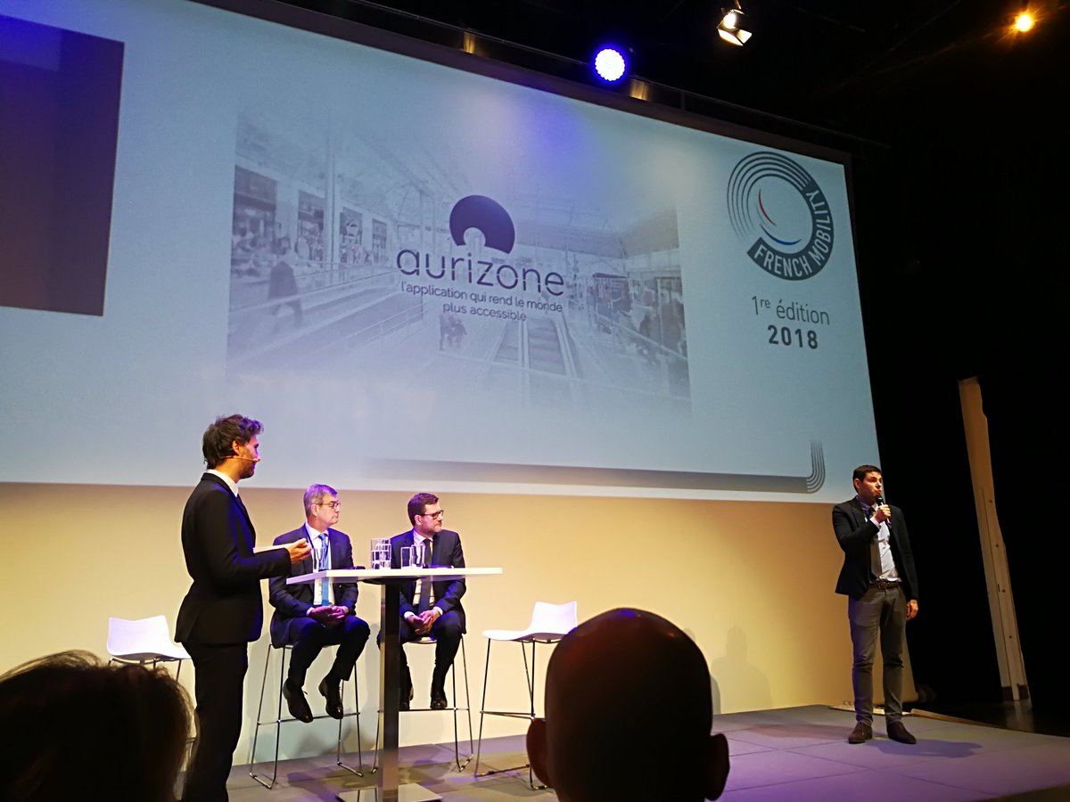 "Aurizone" pour des mobilités inclusives permettant aux mal voyants d'évoluer plus librement. Très belle initiative saluée #FrenchMobility