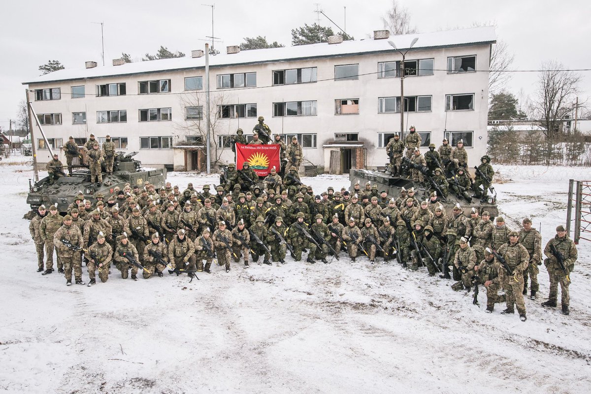 BritishArmy's tweet photo. Members of the Royal Welsh alongside their Estonian counterparts in the village of Varstu during an urban training exercise as part of NATO's Enhanced Forward Presence #eFP https://t.co/pztjR4O9q8