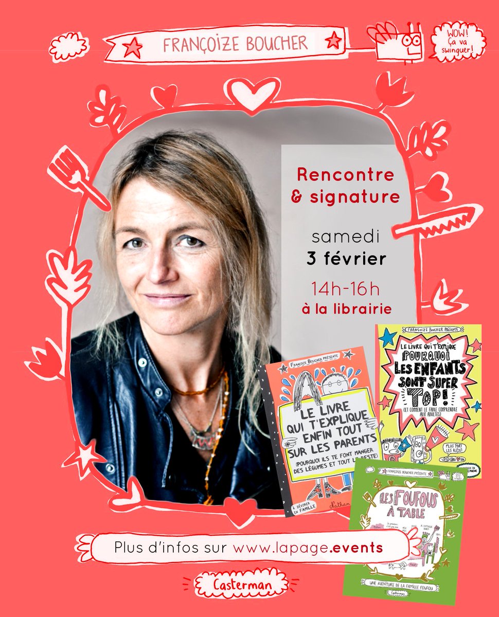 LIBRAIRIE LA PAGE (@librairielapage) on Twitter photo La librairie La Page accueille Françoize Boucher ! 🤩
librairielapage.com/agenda/francoi… La librairie La Page accueille Françoize Boucher ! 🤩
librairielapage.com/agenda/francoi…