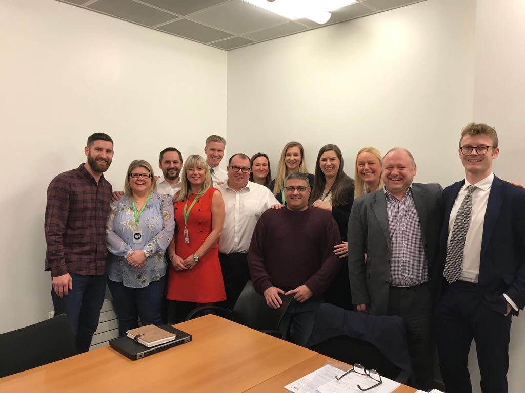 SKellyCEO's tweet photo. Loved meeting the Sage team nominated for #NECCA customer service awards, 7 short listed for the evening Friday 2nd Feb. Good luck everyone. Proud of your hard work. Nomination fully deserved. #LifeAtSage 💚 https://t.co/fibAameGvr