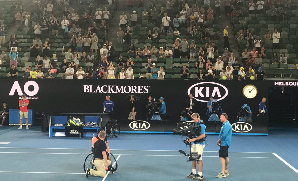 “I am proud to have a disability.” What a guy, what a man 👌 Our Mob is so lucky to have you <a href="/DylanAlcott/">Dylan Alcott</a> #WeBelieve