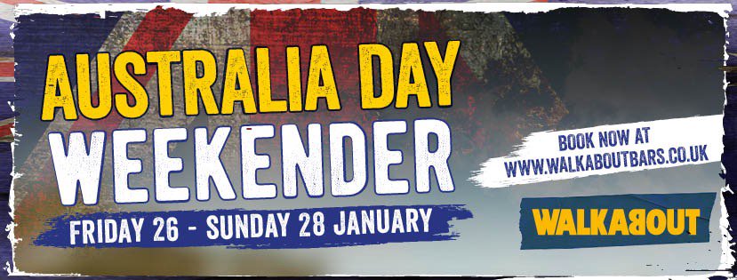 WalkaboutSophie's tweet photo. Happy Australia Day! Come and join us today for a taste of Australia, enter in our meat raffle for just £1 a ticket to win a £50 meat hamper. Winner announced at 8pm tonight #AustraliaDay #Walkabout #Hanley https://t.co/PoLgO8XI2q