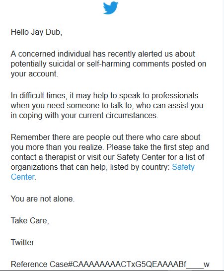 jdub_2K's tweet photo. So, after replying to Clinton associate @PhilippeReines negatively he went to the trouble of sending a "potentially suicidal" Twitter Safety Notification based on my profile pic (a frame from my movie BTW). Should I be worried? I mean, he IS friends with Hillary! 🤔😳 #BodyTrail https://t.co/eM8IHRfaHV