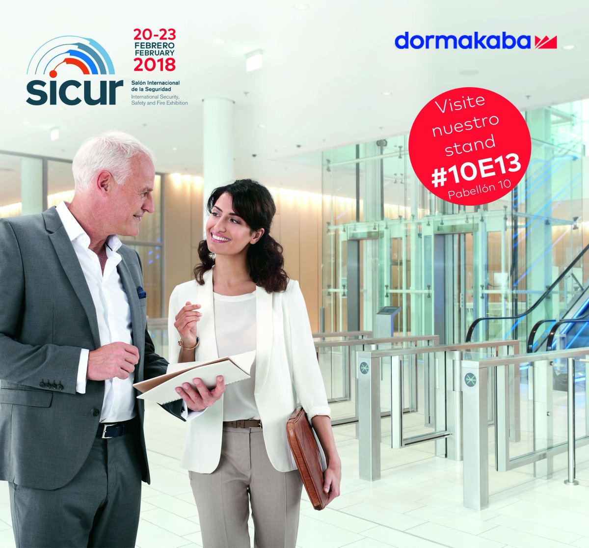 dormakaba_es's tweet photo. ¿Quieres conocer nuestras últimas novedades de control de accesos? Te invitamos a SICUR, Salón Internacional de la Seguridad, celebrado en IFEMA, Madrid del 20 al 23 de febrero. Escríbenos a marketing.es@dormakaba.com para conseguir tu invitación. ¿Te lo vas a perder? https://t.co/ihwWYWAUaX