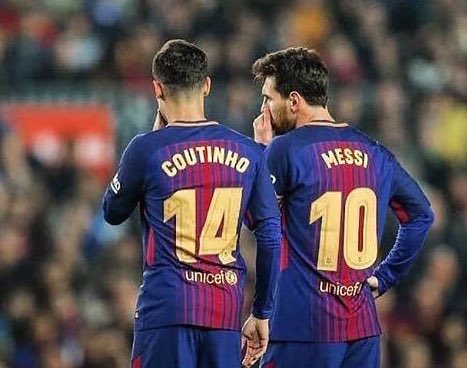 bilalmosul's tweet photo. ุงูุซูุงุฆู ุงูุฐู ุณููุฑุนุจูู
๐๐ช
#Messi 10 #Cotinho 14 https://t.co/dsbOiIQHq8
