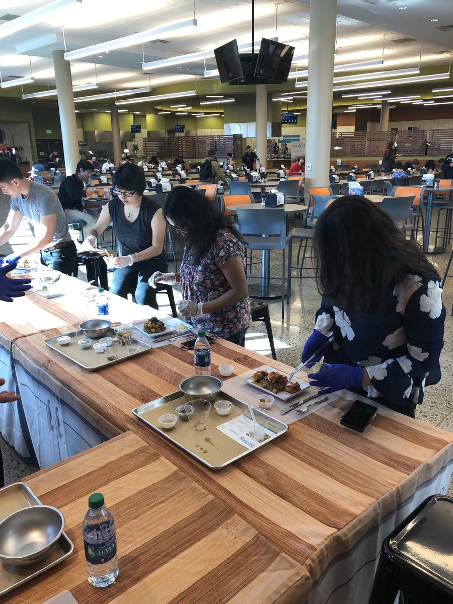 ChristianoGene's tweet image. 1st teaching kitchen class @UTDallasDining yesterday! Got to say our students are pretty creative! @ChartwellsHE #werehungrymindsgather