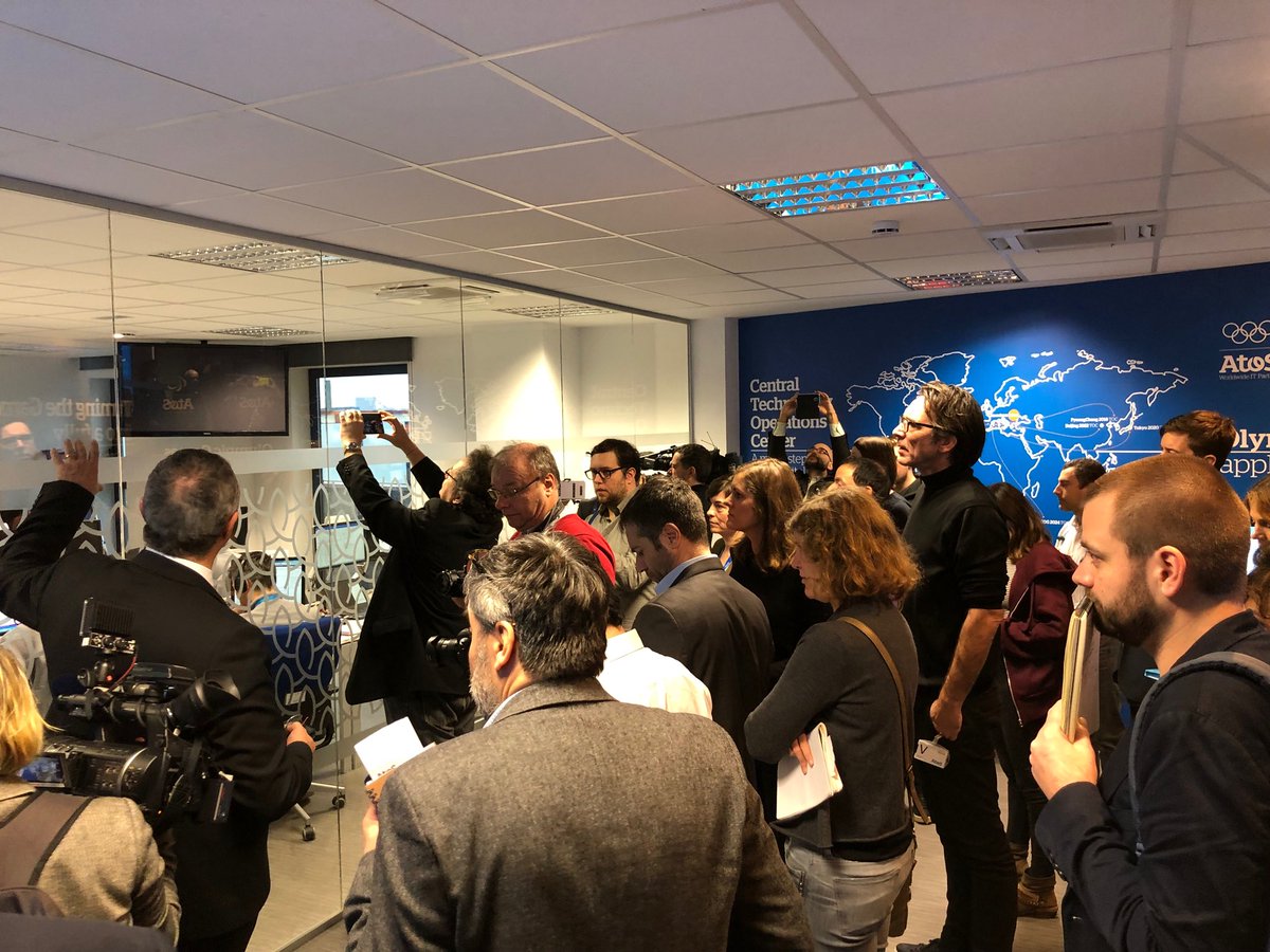 We had a great time today presenting the 1st fully digital Winter Olympic Games to journalists from across the globe in Barcelona, where the <a href="/Atos/">Atos</a> team is all set to manage the #PyeongChang2018 Games!