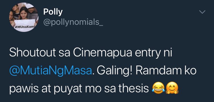 chinomutia's tweet image. Hello salamat sa nanuod ng film ko “sa mundong aming ginagalawan” sa cinemapua hahahaha last day na bukas, kitakits sa gala ng cluster b 7pm
