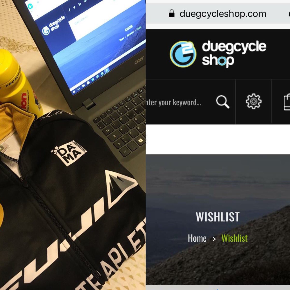 Giornata di pioggia? No problem, c’è tempo per gli acquisti. Grazie a <a href="/DuegcycleShop/">Duegcycle Shop</a>
