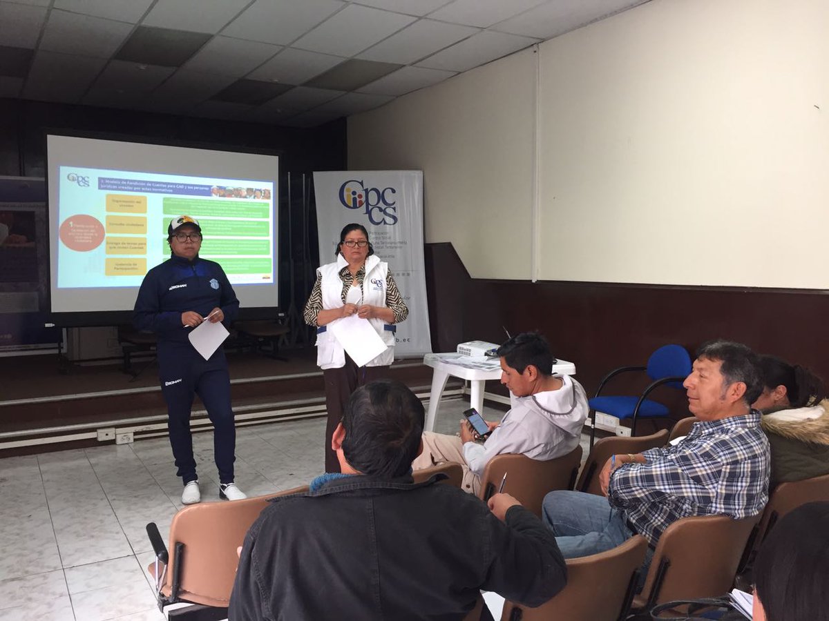 Los GADs de Saquisili, Pujili y 8 GADs parroquiales participan activamente en la capacitación del nuevo modelo de RC.
