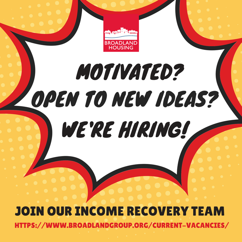 BroadlandHsg's tweet photo. Don't leave it too late! Last chance to join our friendly #IncomeRecovery team https://t.co/EAQrHK8J7x #ukhousing #jobs https://t.co/gtGfDjj0Es