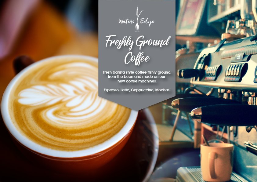 watersedgedine's tweet photo. We grind our coffee bean fresh giving your coffee its unique flavors and aromas,
All of our coffees can be matched with a sweet treat or pastry. 

#surrey #woking #horsellcommon #surreylife #surreychat #coffee #coffeeandcake #fresh #watersedge #dogwalk #cycling #welovewoking https://t.co/vxMLg7vMOV