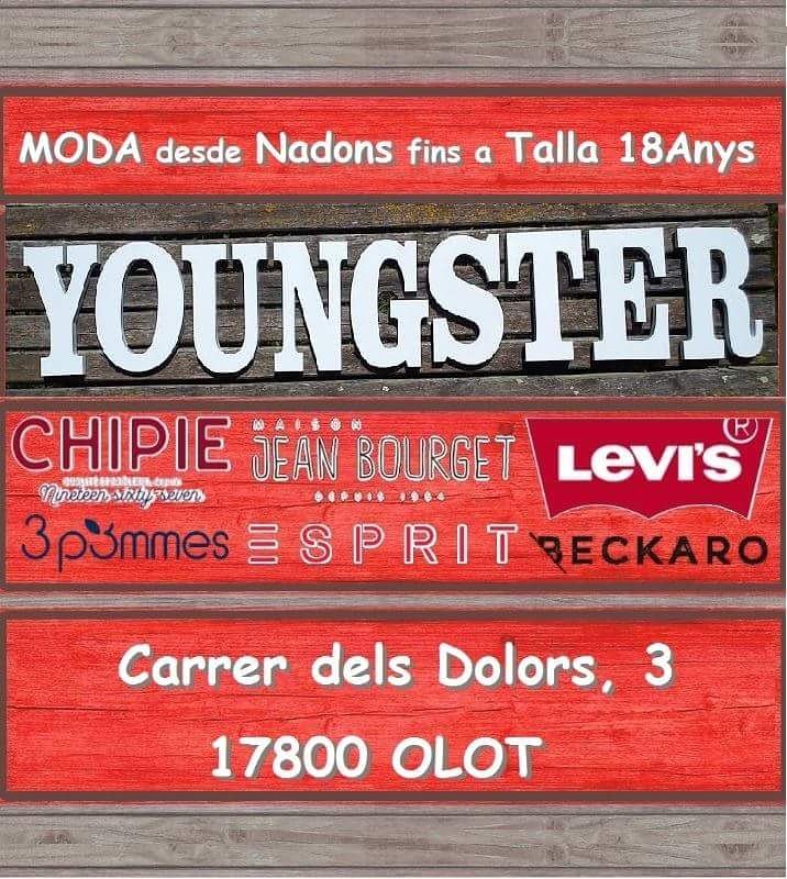 MarxaNadalenca's tweet photo. Youngster Olot, roba juvenil al centre d'Olot! Levis, Jean Bourget, Reckaro, Esprit, Chiprie..etc! Podràs trobar-hi les millors marques al millor preu! No dubtis en visitar-los per anar a la moda!😎🤗 https://t.co/wl3pGNLYh0