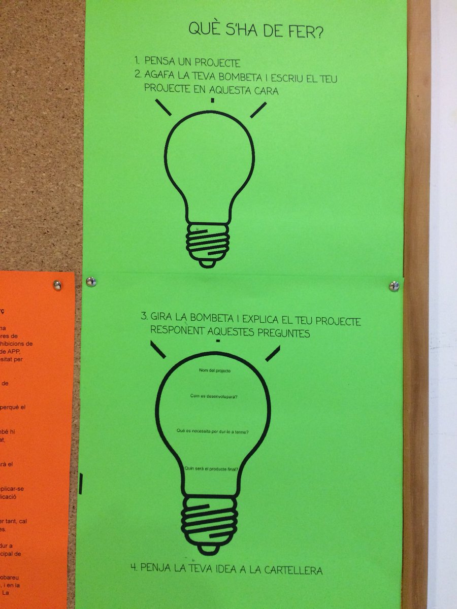 epiagranollers's tweet photo. A partir de dilluns alumnes de 1r a 3r ESO ja podeu penjar la vostra IDEA de projecte a la cartellera #IAPWeek! #participacio https://t.co/vIzMY9kZgU