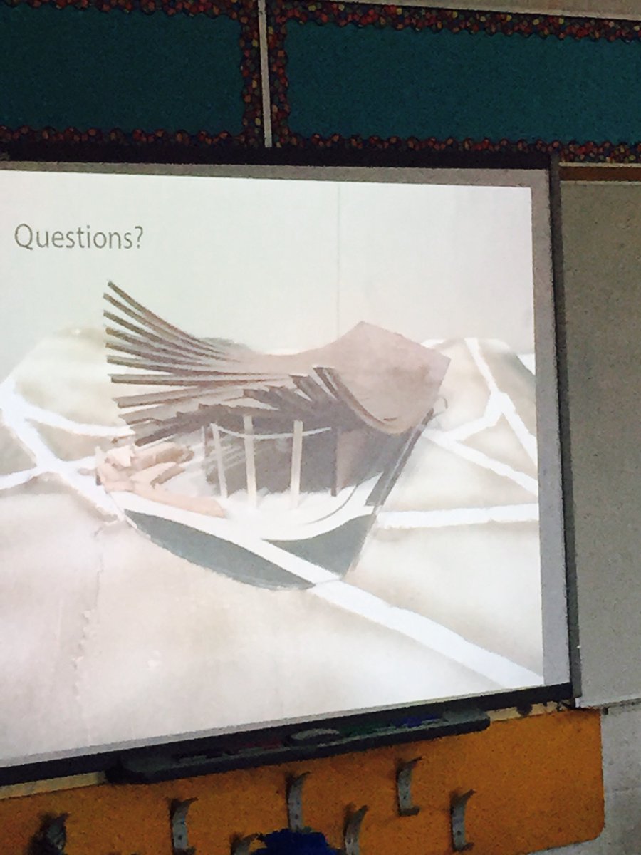 Architect Jesse Potrie teaching students about drafting, design and materials. We are enthralled!