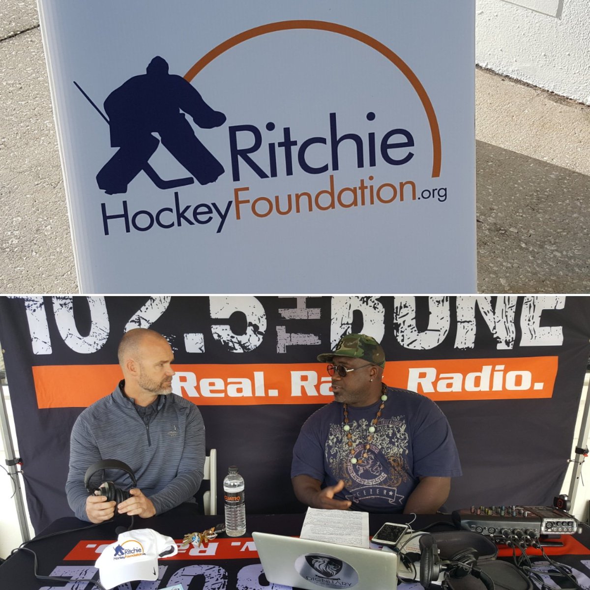 1025TheBone's tweet photo. Hanging w 2x World Series Champ, @D_Ross3 , from @TPCTampaBay w @IanBeckles for the Ritchie Hockey Foundation golf tournament golf tournament. https://t.co/b483kjSCvD