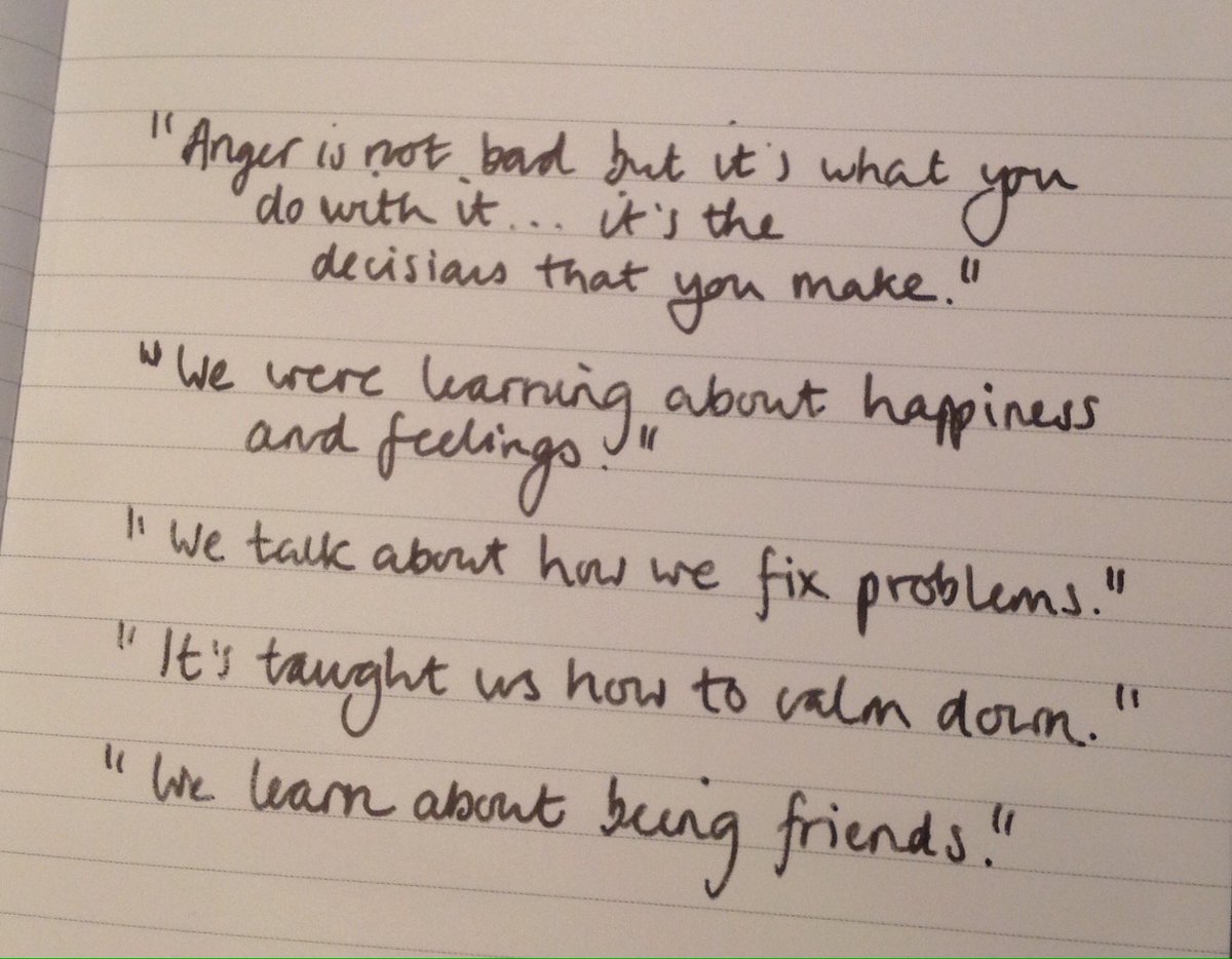 TimSouster's tweet photo. It was a pleasure to talk to the children at @heathmereschool today about their PATHS lessons.  These are some of things they said... https://t.co/AttUZoHfKk