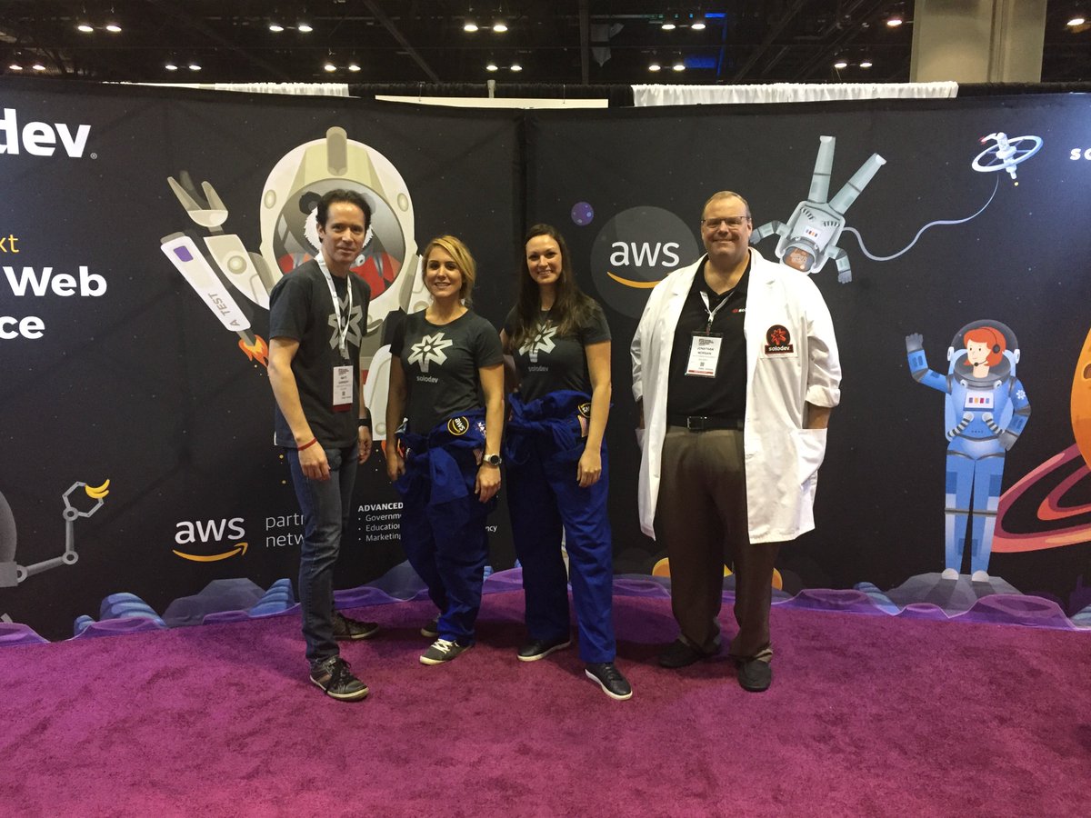 solodev's tweet photo. Thanks #FETC from the #solonauts - an amazing show with great people, great #edtech and great stories! 2018 is cleared for liftoff! #solodev #wcms https://t.co/1WFMWDUuD1