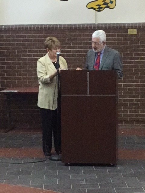 UCF_CCP's tweet photo. @ucfcohpa recognized Michael Frumkin, Ph.D., former Dean with a college-wide celebration. Dean Frumkin was instrumental in the visioning of Center for Community Partnerships and the #CommunityPartnershipSchools model in the pursuit of "Strengthening Communities.  Changing Lives." https://t.co/xvEp8v4cvU