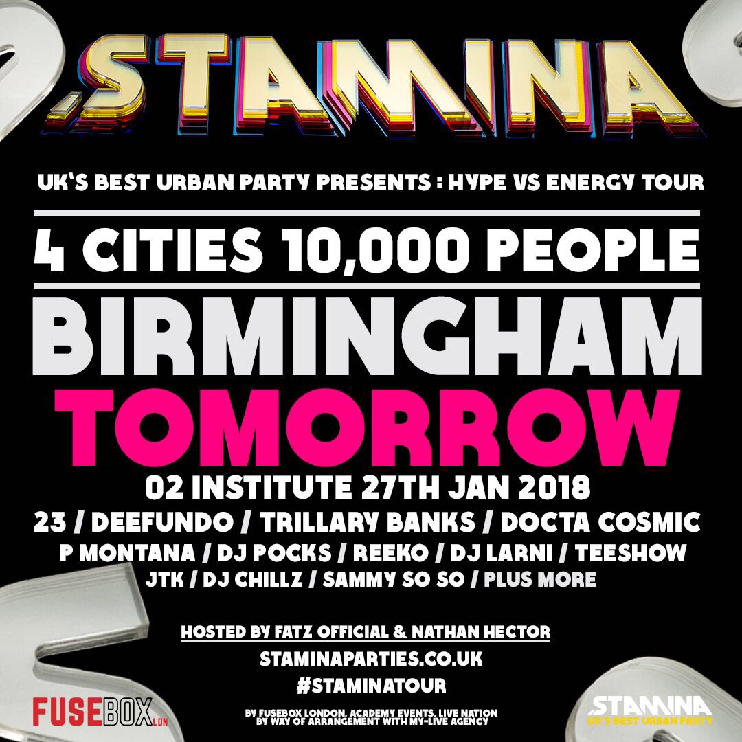 StaminaParties's tweet photo. TOMORROW‼️ FINAL WARNING ⚠️ LESS THAN 30 STANDARDS LEFT AND IT WILL BE MORE OK THE DOOR.

🔗Ticket Link is in our bio

#Staminaparties #Staminatour #staminatour2018 #Party #Birmingham #Raver https://t.co/jDklyR0BUm