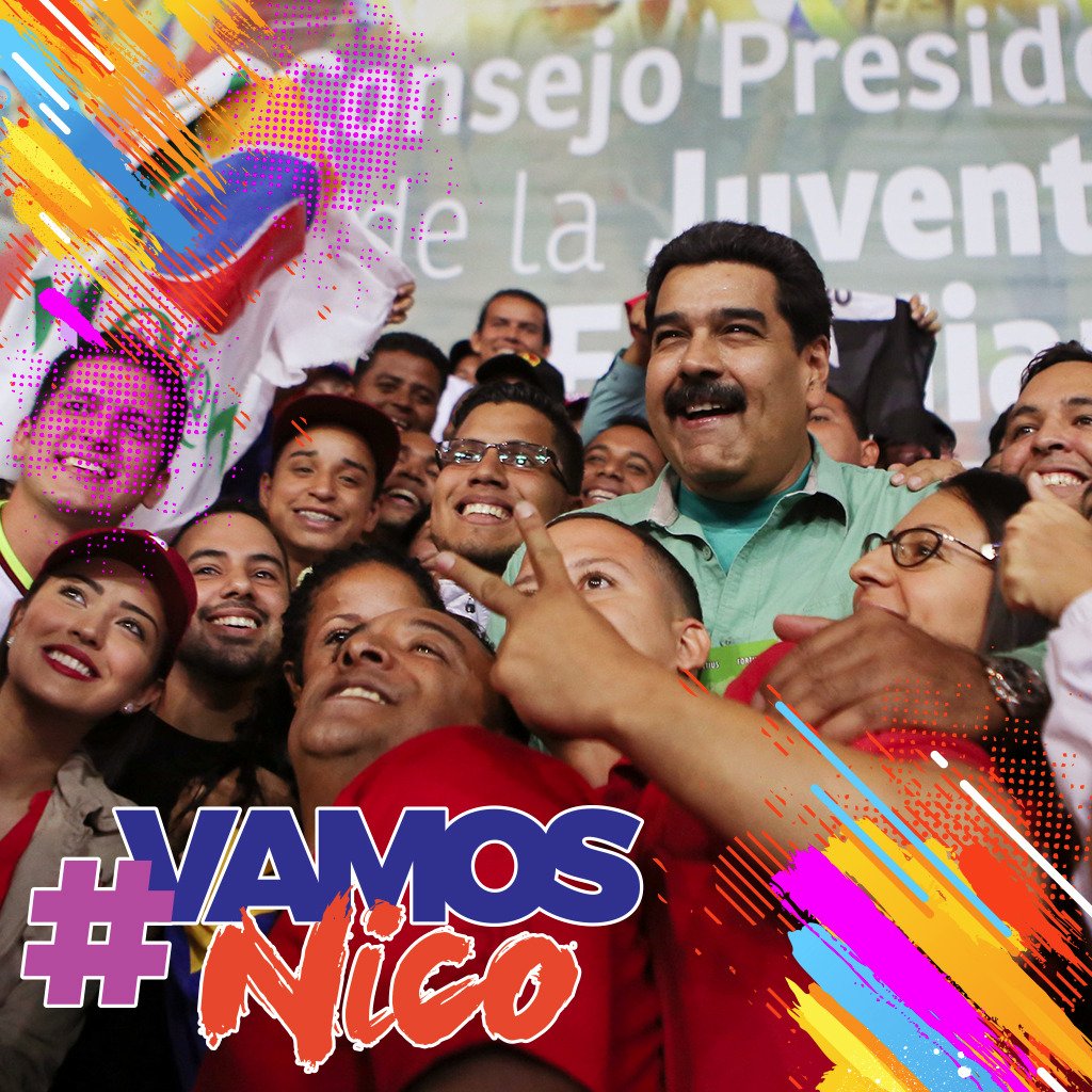 ¡Nos la jugamos contigo, nos la jugamos porque apostamos a nuestra nación apostamos al futuro, apostamos al crecimiento y solo saldremos si confiamos en nuestro Presidente #VamosNico la juventud contigo <a href="/NicolasMaduro/">Nicolás Maduro</a> #JuntosPodemosMás. <a href="/pinfantea/">Pedro Infante A.</a> <a href="/JauaMiranda/">Elías Jaua</a> <a href="/JuventudPSUV/">Juventud PSUV</a>