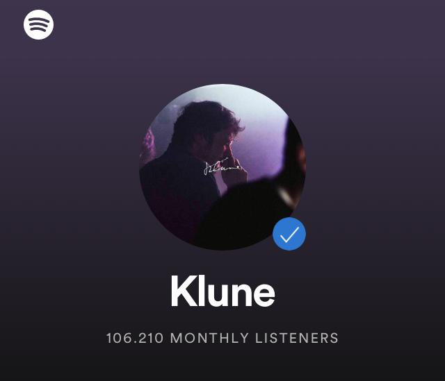 foolica's tweet photo. I #Klune raggiungono quota centomila ascoltatori mensili su @Spotify ! 
Non possiamo che essere orgogliosi dei nostri ragazzi ❤️
Ascolta il loro nuovo singolo: https://t.co/ljnHCleg0r… https://t.co/s12Mxo3M31