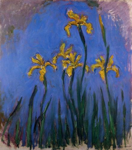 Yellow Irises #claudemonet #fineart