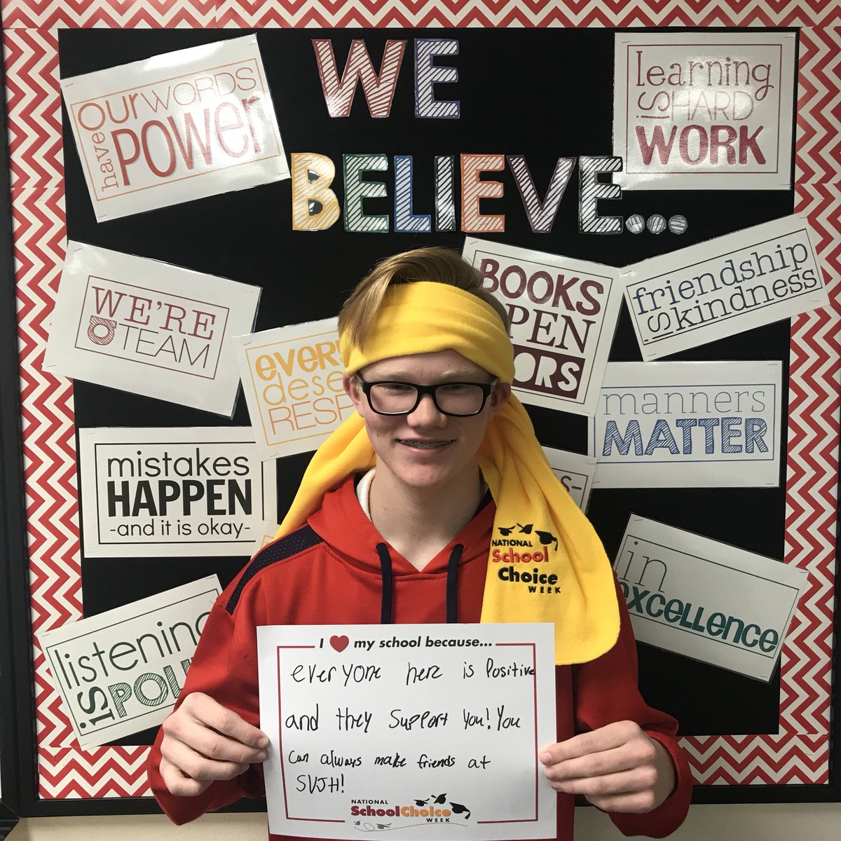 SVJHSabercats's tweet photo. “I ❤️ my school because...”
#WeAreSouthValley #SabercatsAchieve #StudentVoice #PostingthePositive #SchoolChoiceWeek @schoolchoicewk https://t.co/kXX4ohx4w5