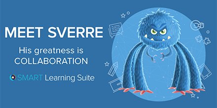 SMART_Tech's tweet photo. Meet Sverre, our Monster of the Day.
Want to take home one of the #SMARTMonsters, like Sverre? Come and see a student presentation at stand D90 for your chance. Presentations happening every hour!
#Bett2018 #SMARTBett
https://t.co/djzsSPTrfL https://t.co/Rc7Sh8I6Oe