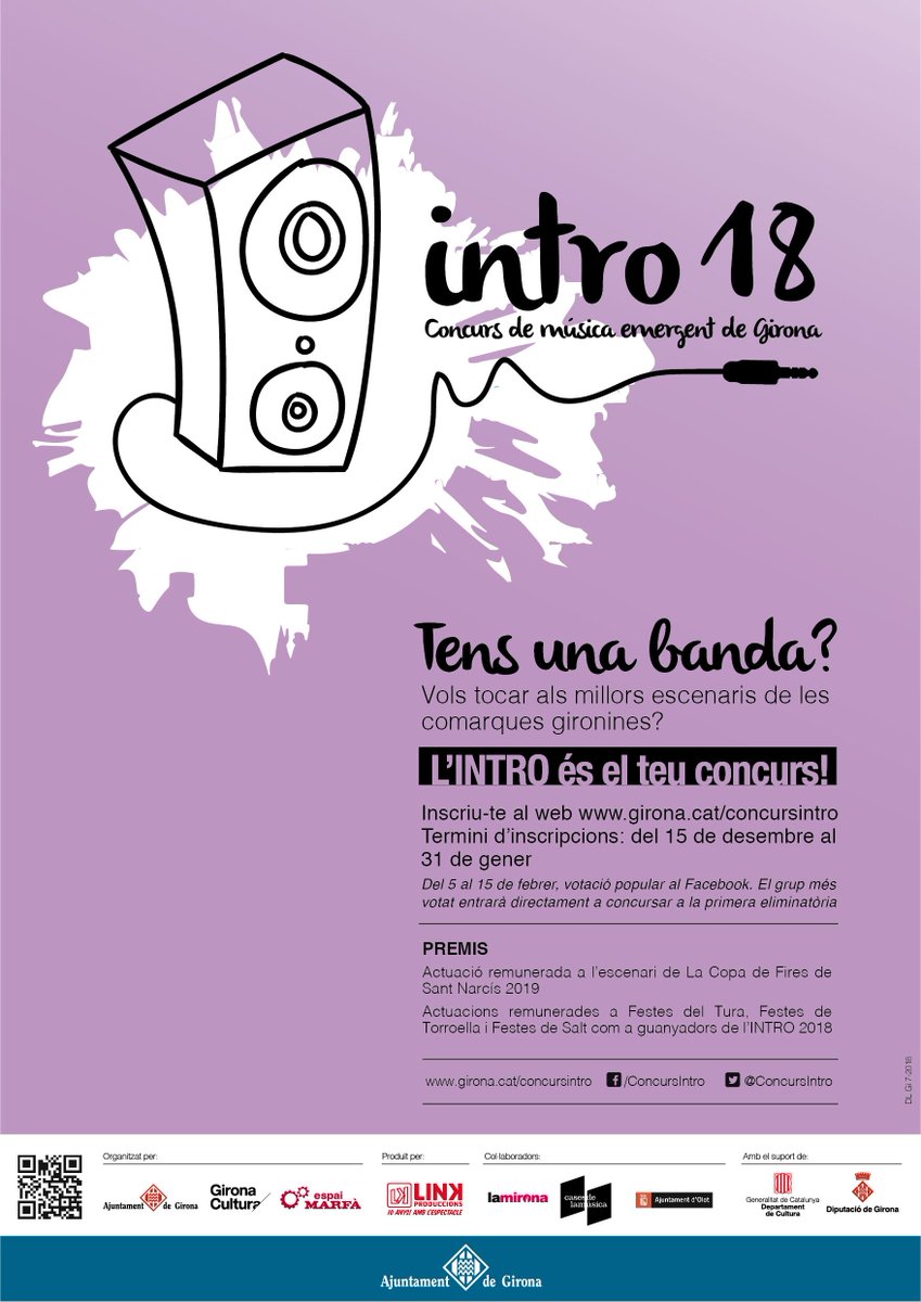 LaMarfamusica's tweet photo. Aquesta nit a les 21h tothom a l'@EspaiMarfa. GRAN FINAL del @ConcursIntro 2017 entre les bandes @rokobanana i #PersonPerson.
Entrada gratuïta!
Si voleu ser els següents a arribar a la final, i qui sap si guanyar, ja us podeu apuntar al concurs d'enguany: https://t.co/pzxplQ9QF6 https://t.co/cdyzfhqQLo