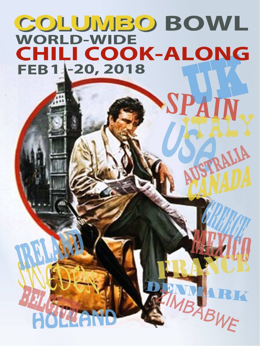 silverscreensup's tweet photo. Join us for the #ColumboBowl #JohnnyCash Chili Cook-along - everyone invited and there are PRIZES! Details here - https://t.co/c2uZLm1KqD https://t.co/8hNh74G9zm