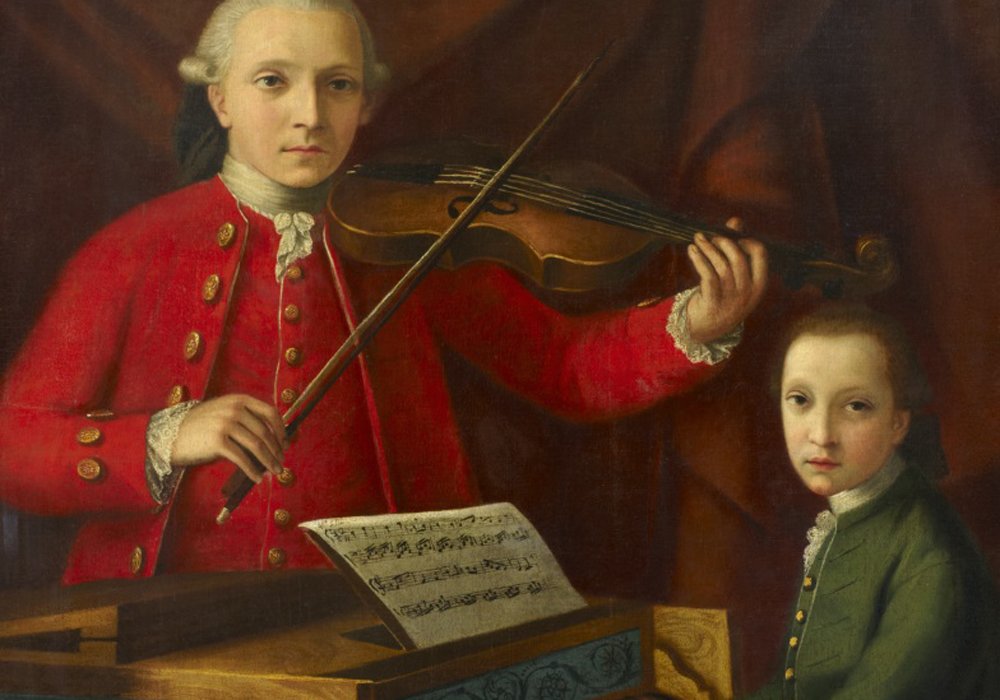 Royal College of Music on Twitter: "Happy Birthday Wolfgang Amadeus # Mozart, who born #OnThisDay 1756! Here's a painting from the #RCMCollections of the as a young child, accompanied