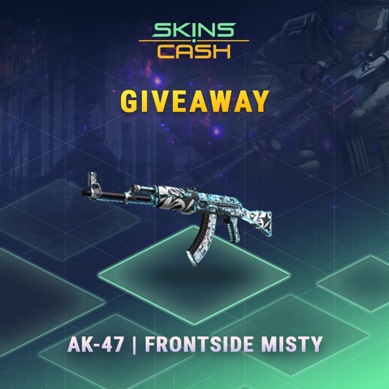 Skins_Cash's tweet photo. AK-47 | Frontside Misty #Giveaway

Go to ▶️ https://t.co/U5T6lAA5Fc

👍 Enter and win #CSGO skin. Do as many entries as you can. More entries, more chances to win!

GL HF! https://t.co/neyjsl1pxB