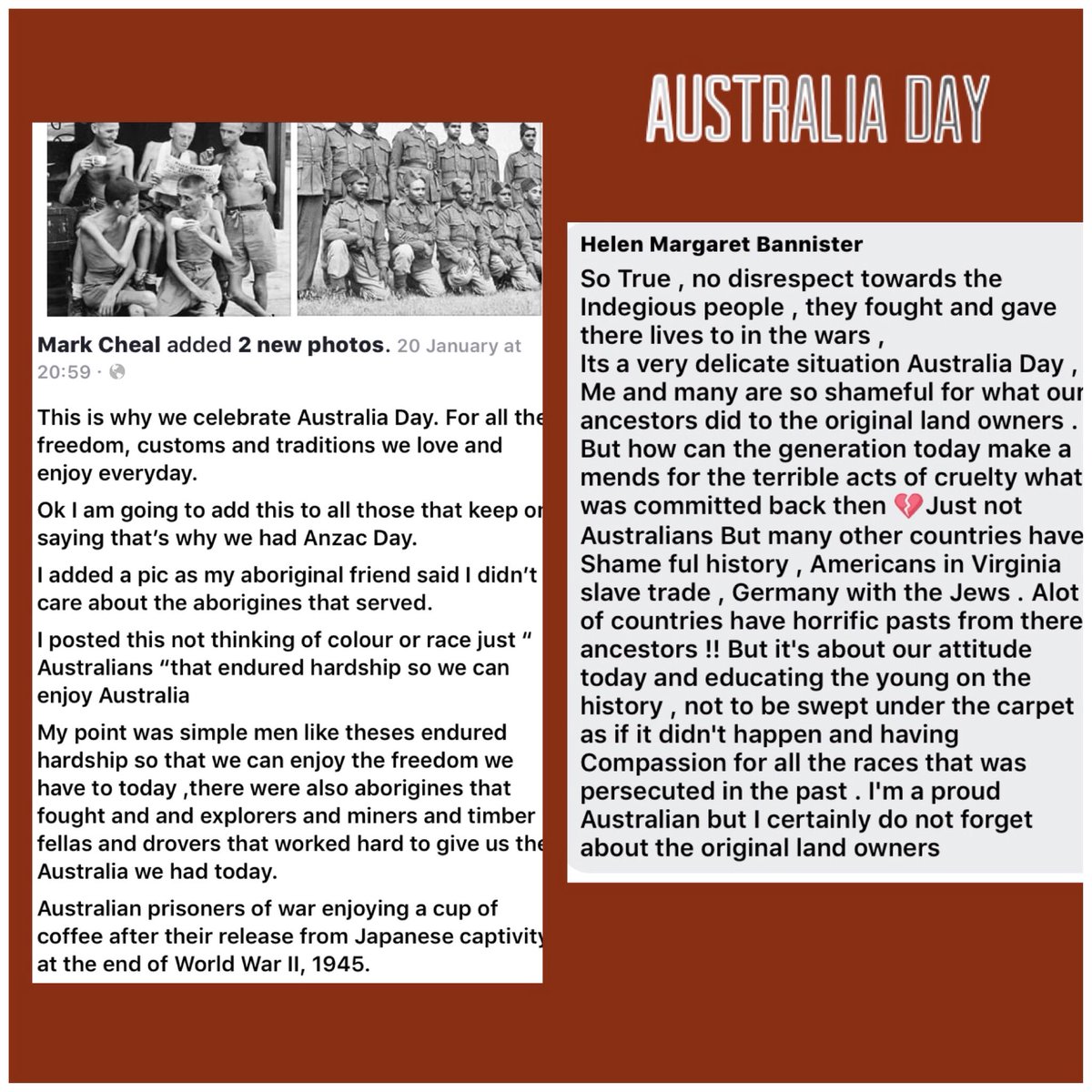hcb4ever's tweet photo. @choox75 @australiaday Australia Day let us not forget https://t.co/SCKBy9TTWq