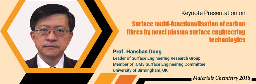 Materials_Chem's tweet photo. Proud to #announce that Prof. #Hanshan_Dong will be delivering a #Keynote lecture on "Surface multi-functionalisation of #carbon fibres by #novel plasma #surface_engineering technologies". #Like or #RT to join @Materials_Chem at Rome, Italy. For more https://t.co/eNoSvqKE6U https://t.co/mMhMwX1zgN