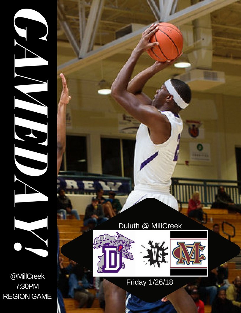 DuluthHighHoops's tweet photo. IT'S #GAMEDAY for #WildCatNation - Varsity Squads head to #MillCreekHS for our 2nd #6AAAAAAA #RegionConference Meetup! Varsity Girls 6pm/Varsity Boys 7:30pm Come out to Support the team! #LetsGoWildCatNation! #highschoolhoops #ballislife#basketball #studentathletes https://t.co/LnEMgpEzGG